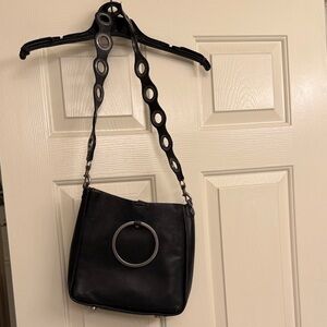 Rebecca Minkoff Black Shoulder Bag with Unique Strap